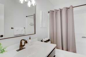 Hair dryer, towels