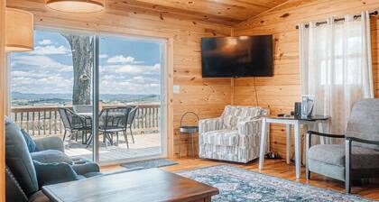Pops Cozy Cabin w/ an incredible valley view. Gas firepit, full kitchen and more