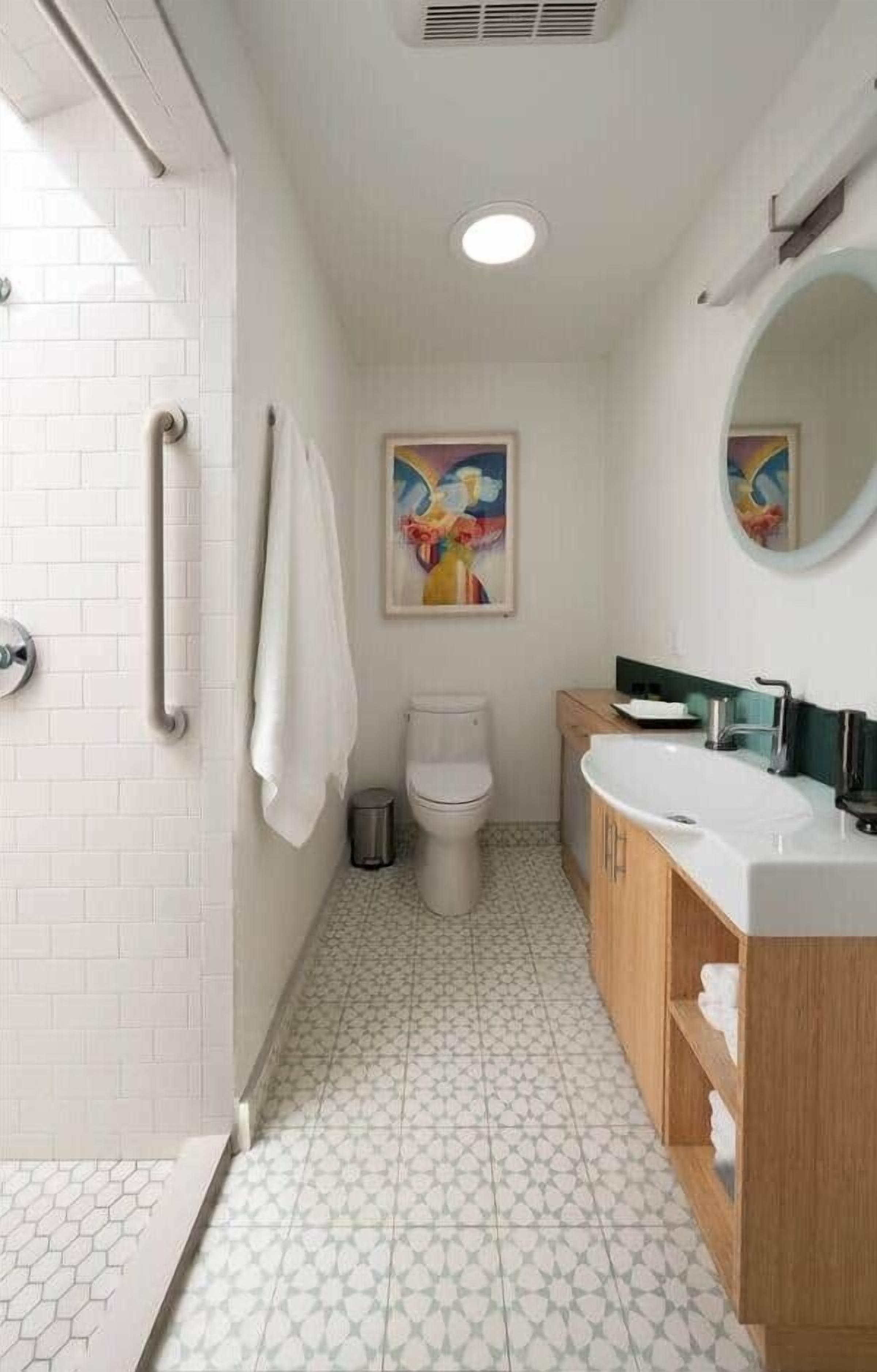 Shower, hair dryer
