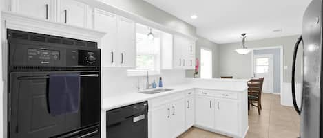 Microwave, oven, stovetop, dishwasher