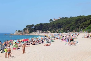 Vlak bij het strand