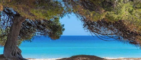 Na praia