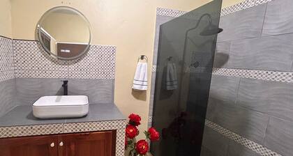 Charming 1-bedroom house in Falmouth with WiFi, AC and 24/7 security.