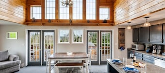 5BR Rangeley Cabin w/ Cozy Patio + Trail Access