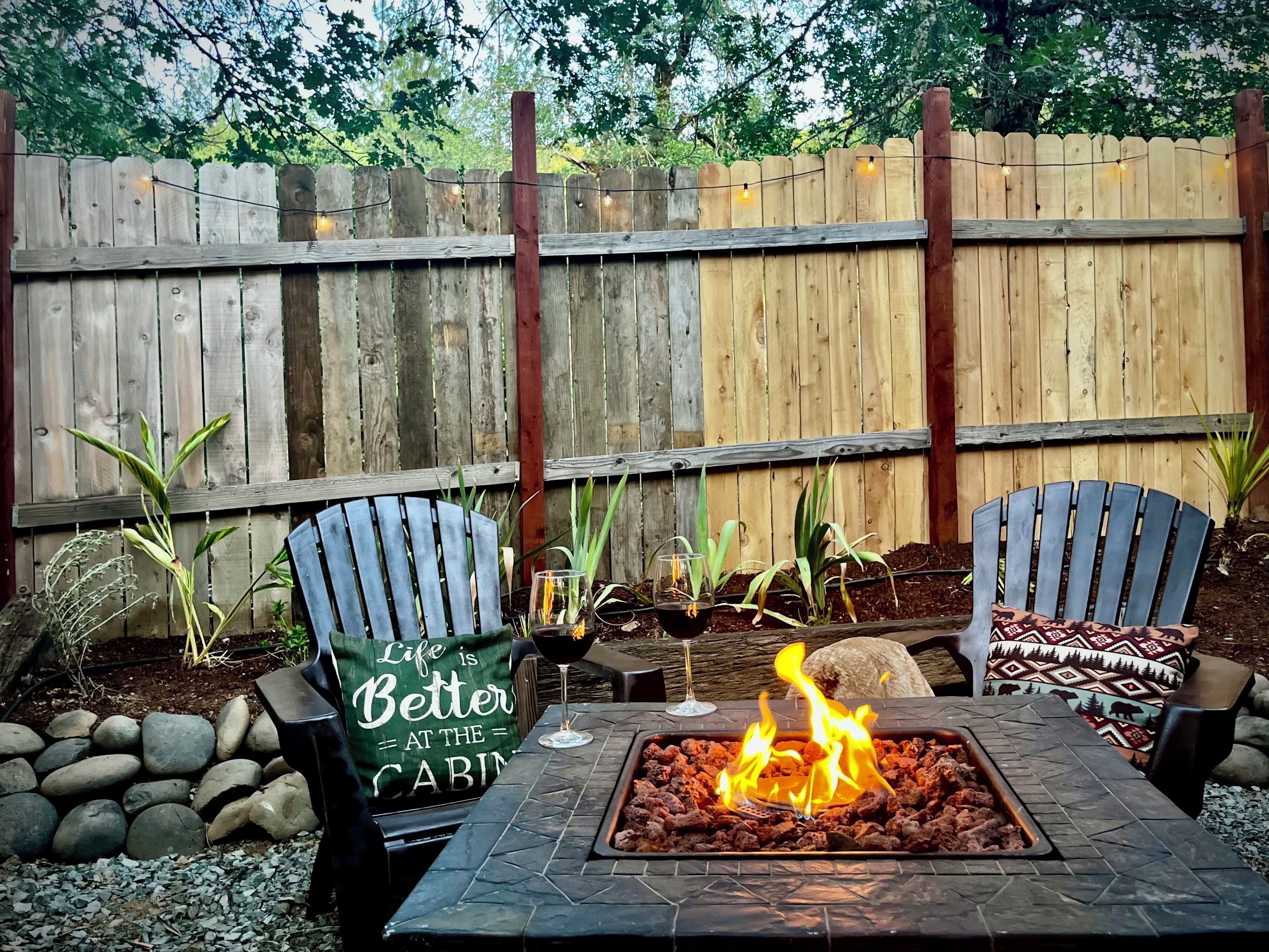 屋外ダイニングエリア