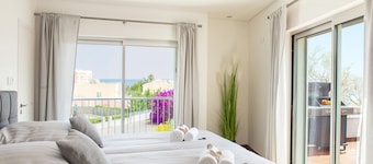 Grand spa villa with heatable pool, ice bath, 2 jacuzzis, games and beach walking