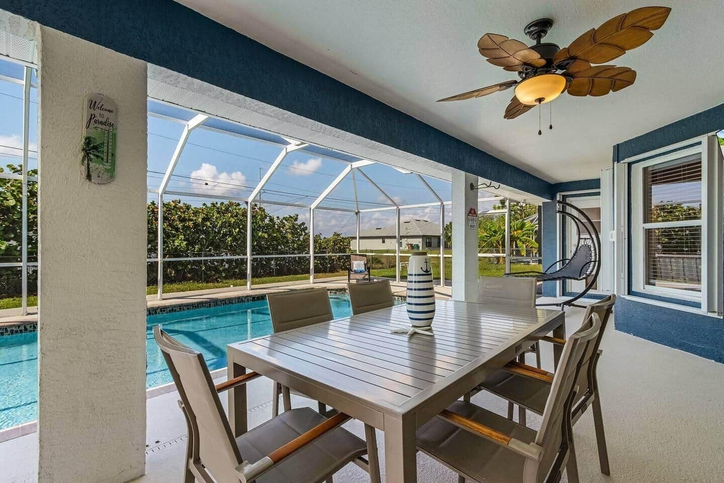 Piscine extérieure, piscine chauffée