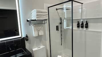 Towels, soap, toilet paper