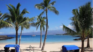 Sun loungers, beach towels