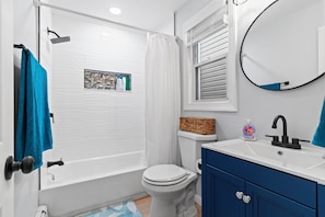 Towels, soap, toilet paper