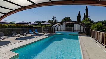 Indoor pool, a heated pool
