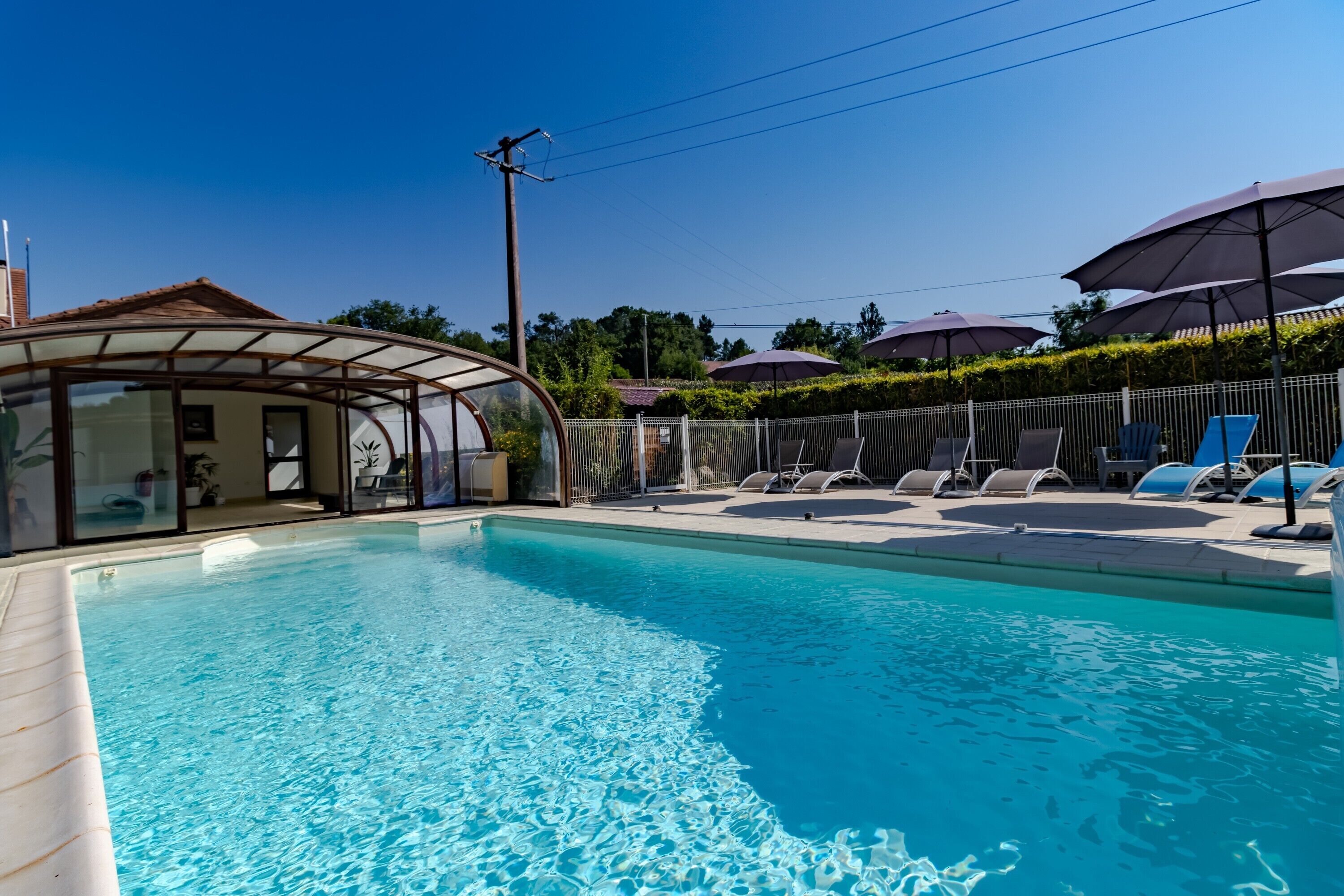 Piscine couverte, piscine chauffée