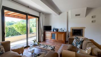 TV, fireplace, table tennis, stereo