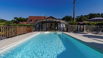 Indoor pool, a heated pool