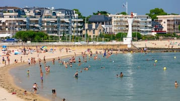 Vlak bij het strand