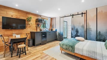 1 chambre, fer et planche Ă  repasser, Wi-Fi gratuit, draps fournis