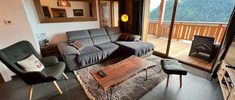 TV, fireplace, video games, DVD player