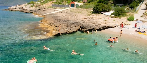En la playa