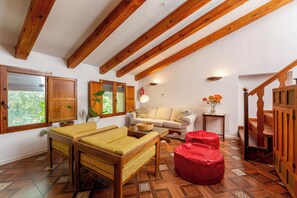 Cheminée, table de tennis de table