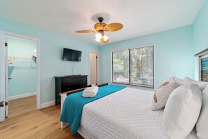 2 bedrooms, iron/ironing board, travel crib, WiFi
