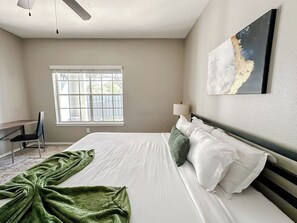 Desk, iron/ironing board, free WiFi, bed sheets