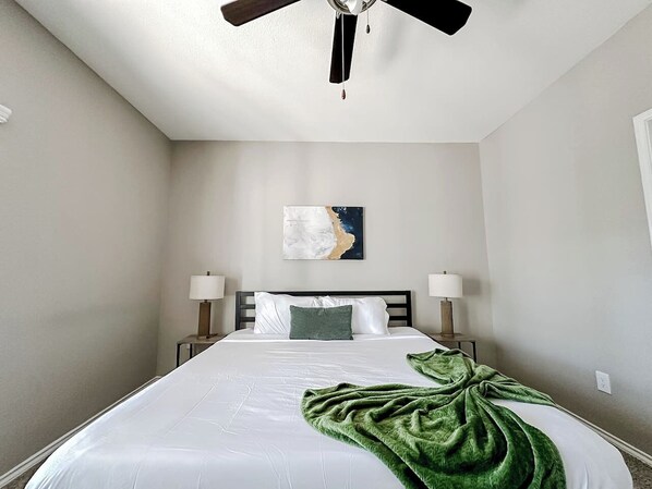 Desk, iron/ironing board, free WiFi, bed sheets