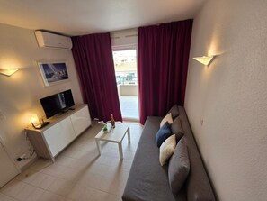 TV - Nice apartment for 4 guests with A/C, pool, WIFI, TV and terrace (Vallauris)
