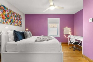 1 bedroom, iron/ironing board, travel crib, WiFi