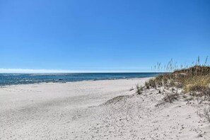 Accommodatie ligt op het strand