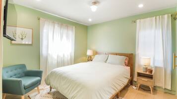 2 chambres, fer et planche Ă repasser, Wi-Fi, draps fournis