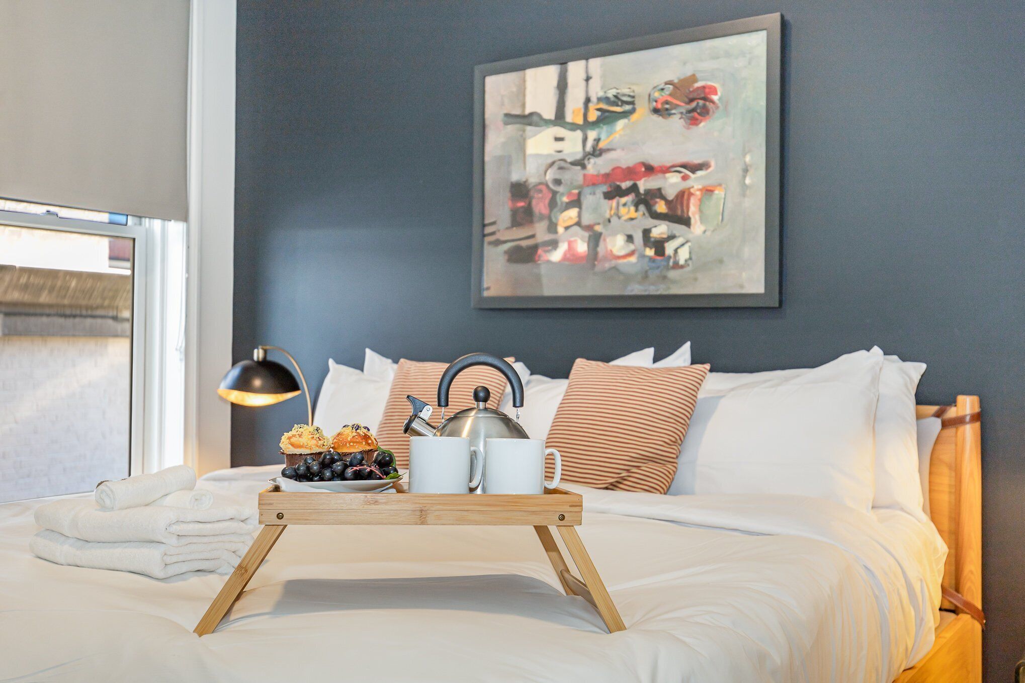 2 bedrooms, iron/ironing board, travel crib, free WiFi