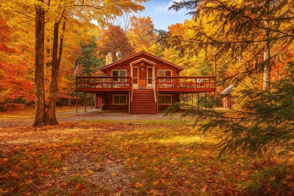 Exterior - Ski Chalet. EV Charger Sauna,Hot Tub,Movie Room & Firepit. PET Friendly (Blakeslee)