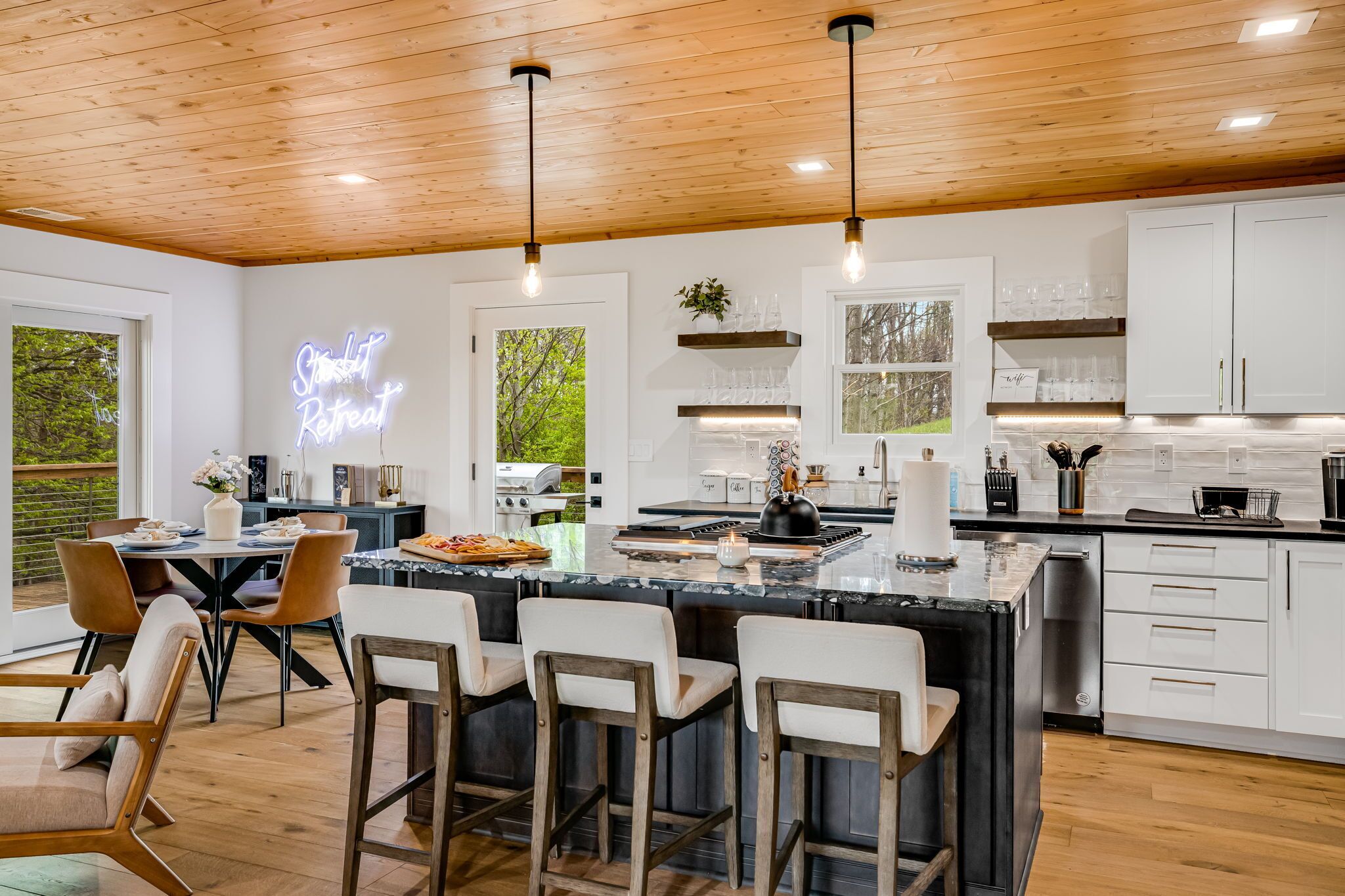 Microwave, oven, stovetop, dishwasher