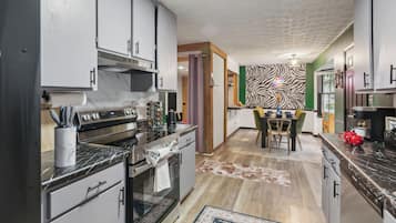 Microwave, oven, stovetop, dishwasher
