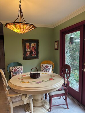 Dining - Uniquely decorated 2-bedroom artist’s haven boasts secret garden (Richardson)