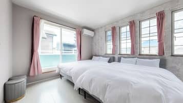 3 多间卧室、办公桌、免费 WiFi、床单