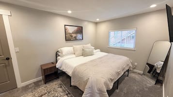 2 habitaciones, tabla de planchar con plancha, wifi y ropa de cama