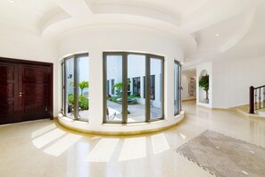 Luxury Villa, Balcony, Beach View | Living area