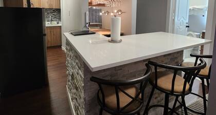 Modern luxury private suite w/modern bar, cozy washroom and bedroom -no stairs