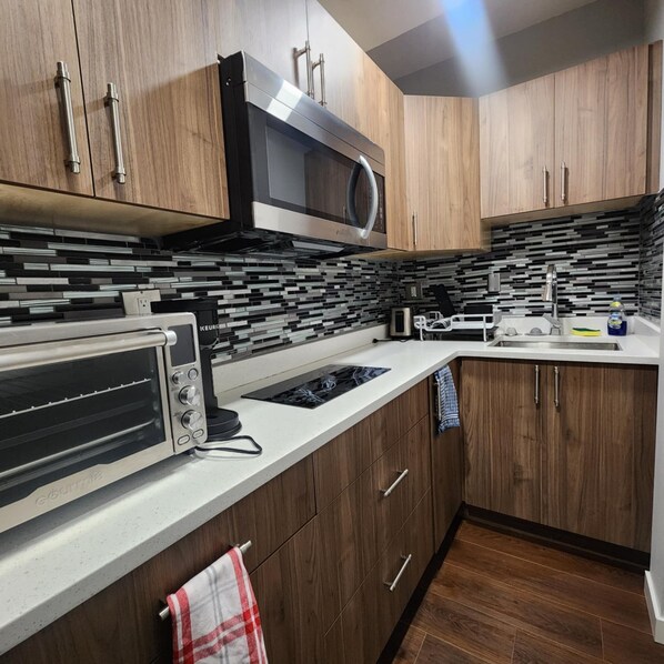 Microwave, oven, stovetop