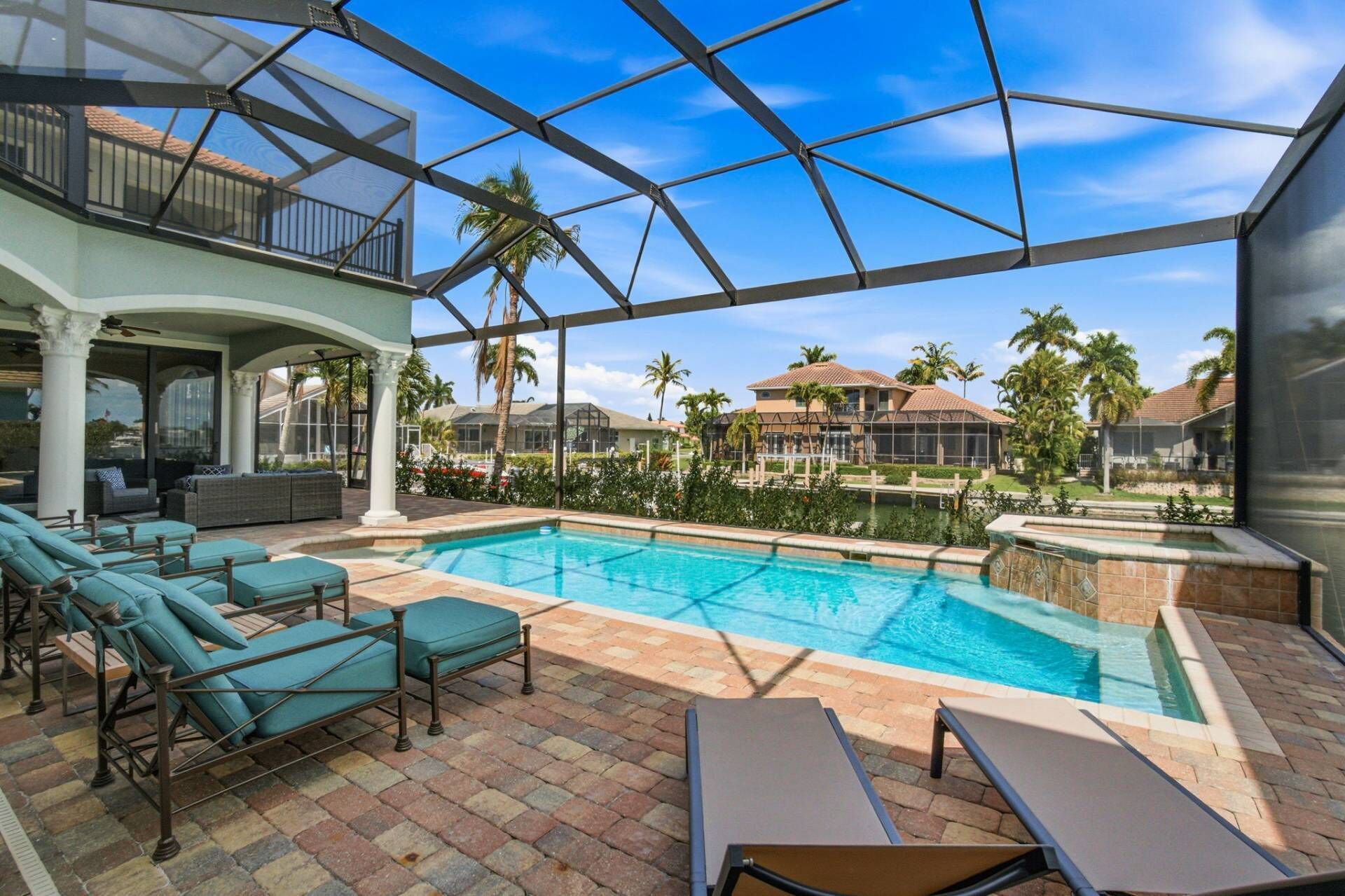 A heated pool