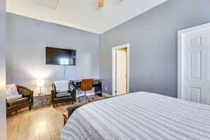 2 chambres, bureau, fer et planche à repasser, accès Internet