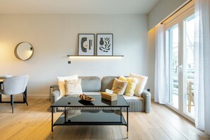 Apartment, 1 Double Bed, Kitchen, City View | Living room | 46-inch Smart TV with digital channels, streaming services - Nova 1-Bedroom Apartment in Athens (Athens)
