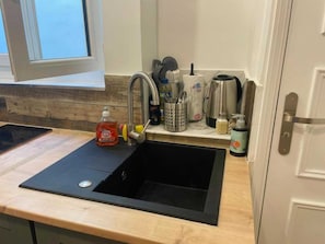 Microwave, coffee/tea maker