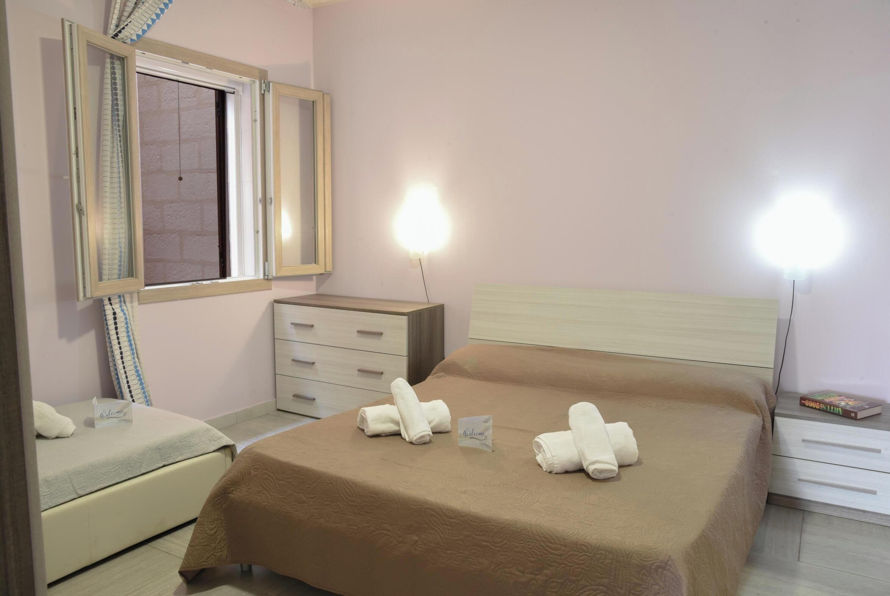 1 habitación y ropa de cama 