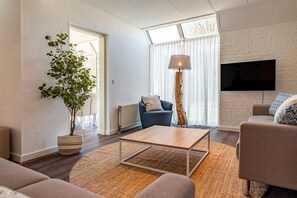 Télévision, cheminée