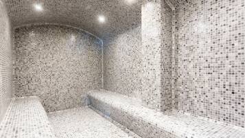Sauna, hot tub, body treatments, hydrotherapy, aromatherapy