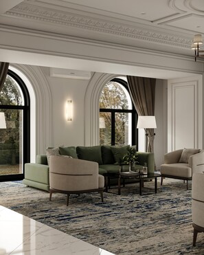 Sala de estar en el lobby