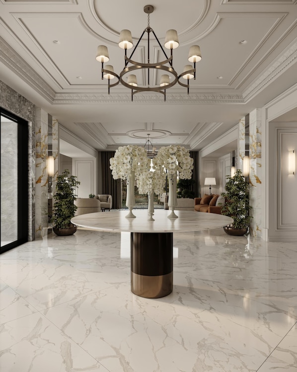 Coin salon dans le hall