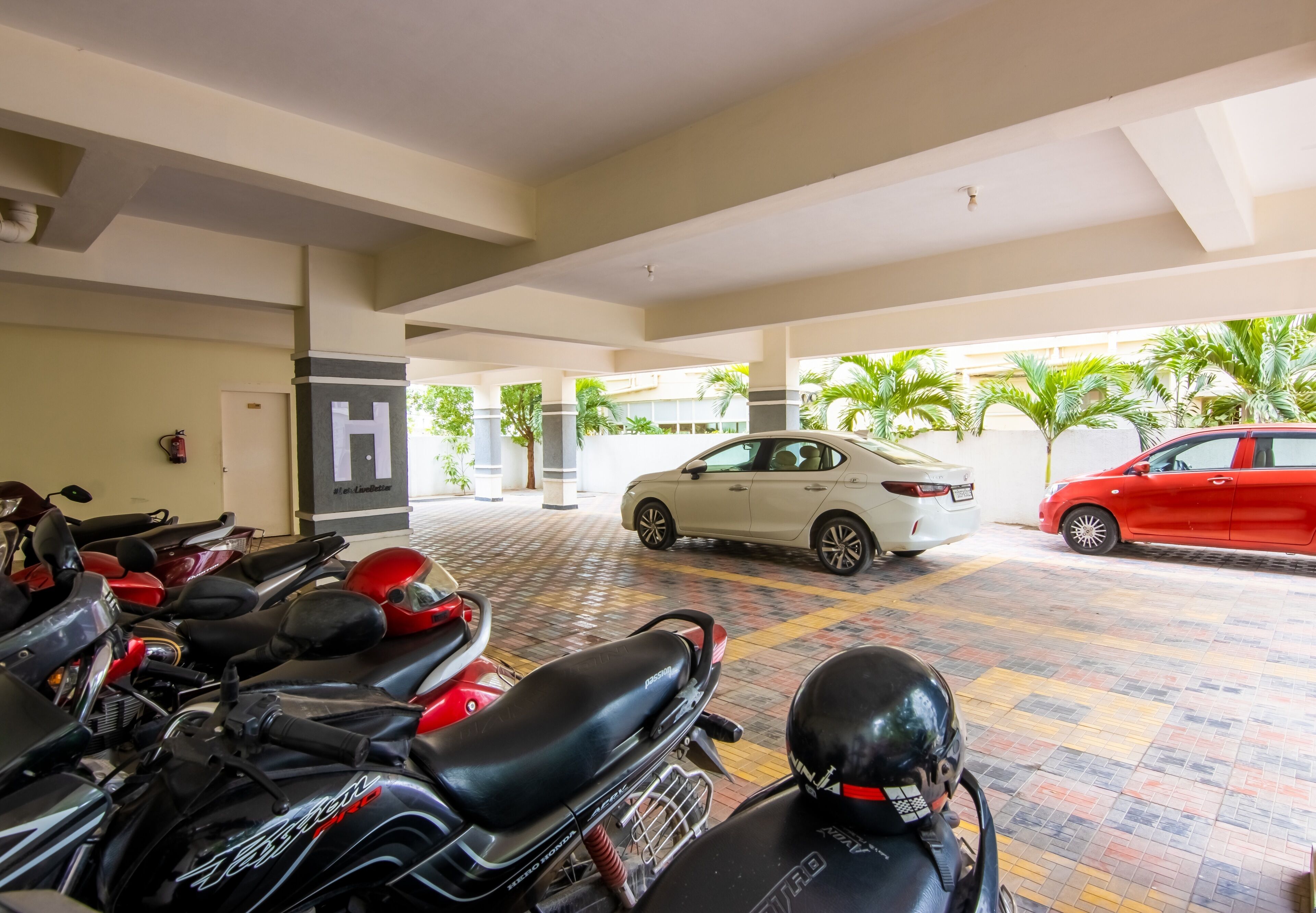 Free self parking, free valet parking